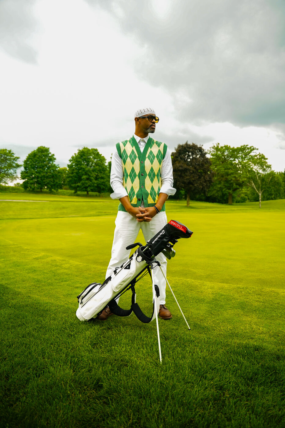 Houston White, on the fairway