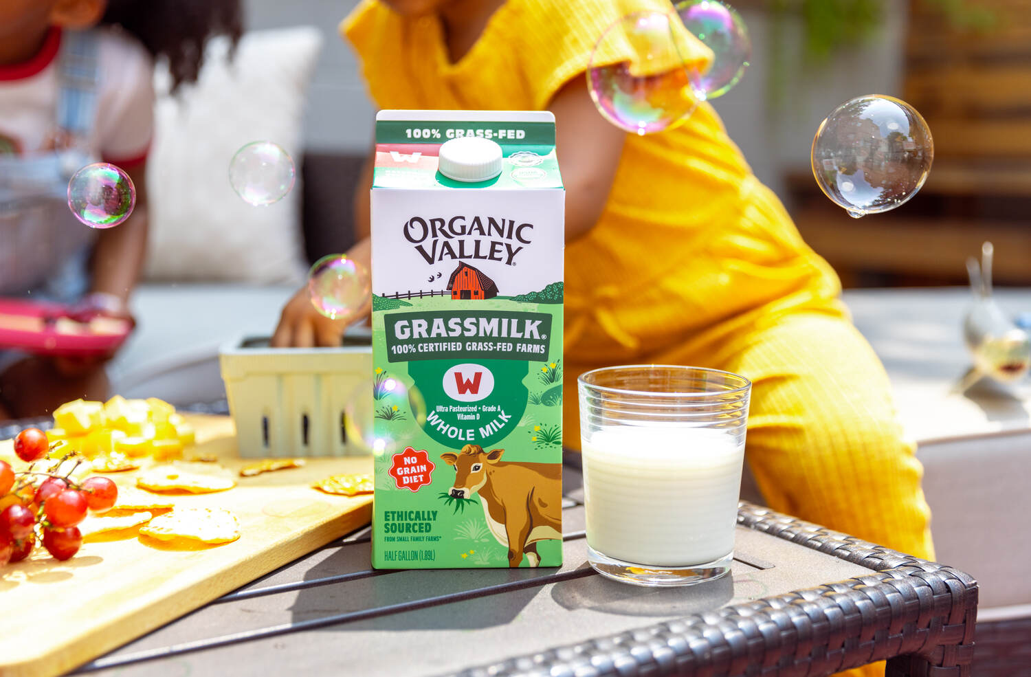 Kitchen prep, Grassmilk half gallon